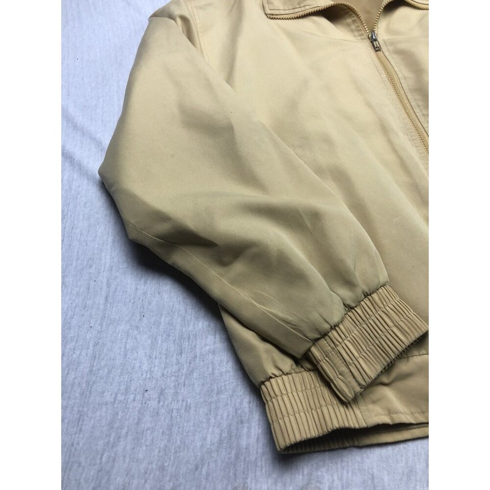 Pierre Cardin Logo Sweater Jacket Full Zipper cream color Size Small Pockets - Picture 2 of 8